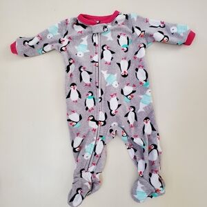 **$8 When Added To A Bundle** Carter's penguin and seal fleece zipper up sleeper